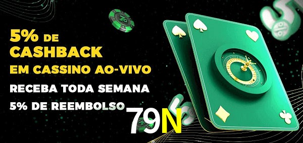 Promoções do cassino ao Vivo 79N